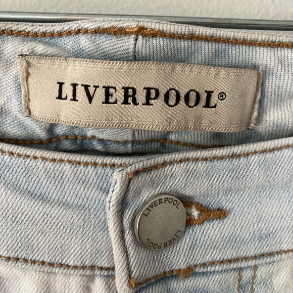 Liverpool Crop Ankle Distressed Skinny Jean 12P - Picture 9 of 16